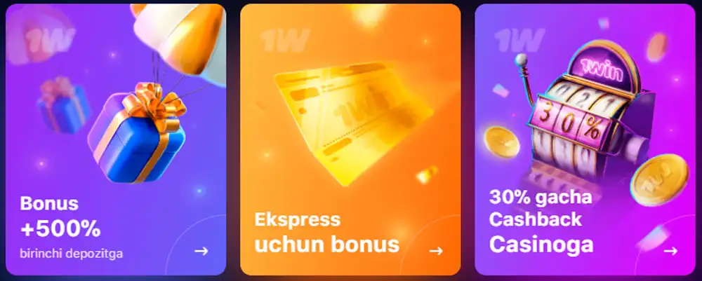 Bonuslar va promoaksiyalar 1win Bonuslar va promoaksiyalar 1win